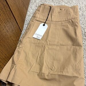 Cotton Bleu Tan Shorts